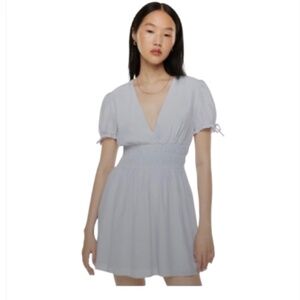 Sunday best smoked babydoll Light Blue Dress